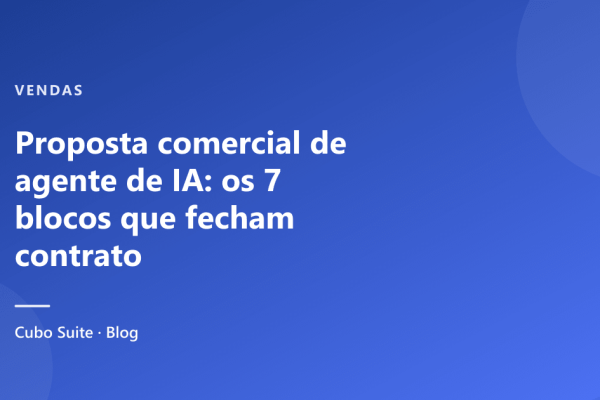 Proposta comercial de agente de IA: os 7 blocos que fecham contrato