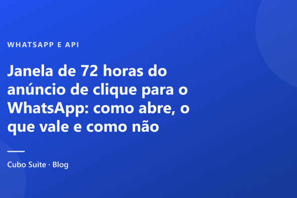 Janela de 72 horas do anúncio de clique para o WhatsApp: como abre, o que vale e como não desperdiçar